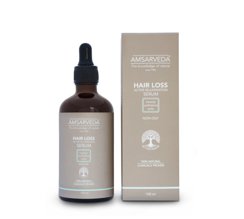 Сыворотка против выпадения волос Амсарведа (Hair Loss Active Rejuvenation Serum Amsarveda), 100 мл.
