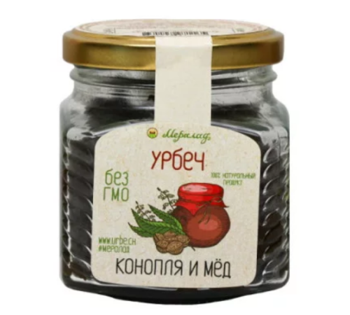 Урбеч конопля и мёд Мералад, 230 г.