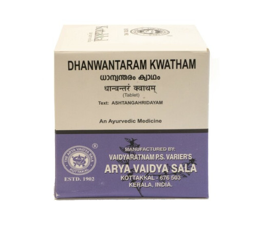 Дханвантарам Кватхам Арья Вадья Сала Коттаккал (Dhanvantaram kwatham Arya Vaidya Sala Kottakkal), 100 таб.