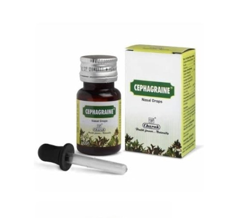 Назальные капли Цефагрейн Чарак (Cephagraine Nasal Drops Charak), 15 мл.