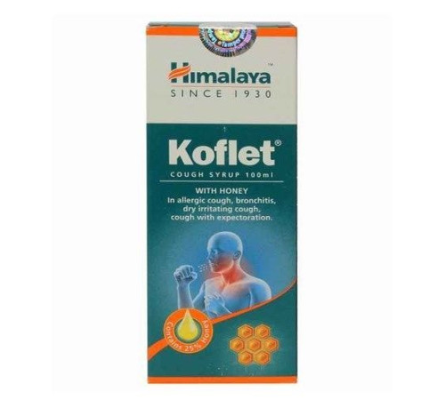 Сироп от кашля с мёдом Кофлет Хималая (Koflet with honey Himalaya), 100 мл.