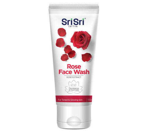 Средство для умывания с розами Шри Шри Таттва (Rose Face Wash Sri Sri Tattva), 100 мл.