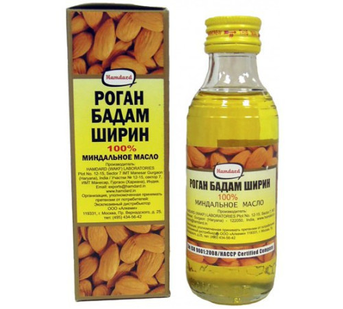 Миндальное масло 100% Хамдард (Roghan Badam Shirin Hamdard), 100 мл.