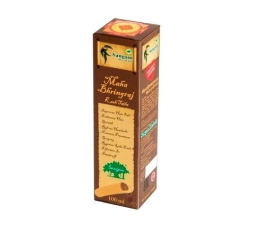 Аюрведическое масло для волос «Маха Бринградж» Сангам Хербалс (Ayurvedic Hair Oil «Maha Bhringraj» Sangam Herbals), 100 мл.