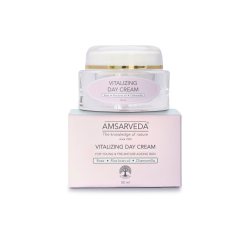 Крем для лица оживляющий дневной Амсарведа (Vitalizing Day Cream Amsarveda), 50 мл.