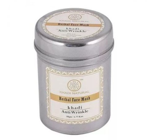 Травяная маска для лица против морщин Кхади Натурал (Herbal Anti Wrinkle Face Mask Khadi Natural), 50 г.
