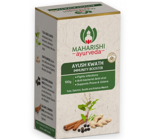 Аюш Кватх Усилитель Иммунитета Махариши Аюрведа (Ayush Kwath Immunity Booster Maharishi Ayurveda), 100 г.