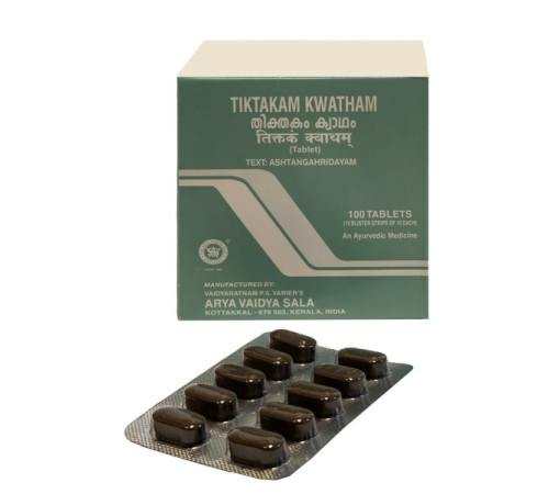 Тиктакам кватхам Арья Вадья Сала Коттаккал (Tiktakam kwatham Arya Vaidya Sala Kottakkal), 100 таб.