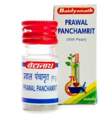 Правал Панчамрит с жемчугом Байдианат (Prawal Panchamrit with Pearl Baidyanath), 10 таб.