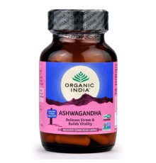 Ашвагандха Органик Индия (Ashwagandha Organic India), 60 кап.