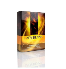 Краска для волос на основе хны Леди Хенна шоколадная (Lady Henna), 2 х 50 г.