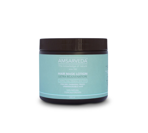 Маска для глубокого восстановления поврежденных волос Амсарведа (Hair Mask Lotion Ultra Rejuvenation Amsarveda), 400 мл.