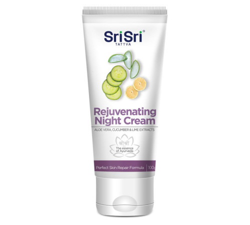 Крем для лица ночной омолаживающий Шри Шри Таттва (Rejuvenating Night Cream Sri Sri Tattva), 100 мл.