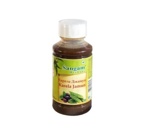 Сок Карела Джамун Сангам Хербалс (Juice Karela Jamun Sangam Herbals), 500 мл.