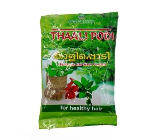 Травяной шампунь-порошок для волос Тали Поди Нагарджуна (Ayurvedic Hair Wash Powder Thali Podi Nagarjuna), 50 г.