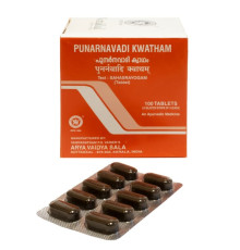Пунарнавади Кватхам Арья Вадья Сала Коттаккал (Punarnavadi Kwatham Arya Vaidya Sala Kottakkal), 100 таб.