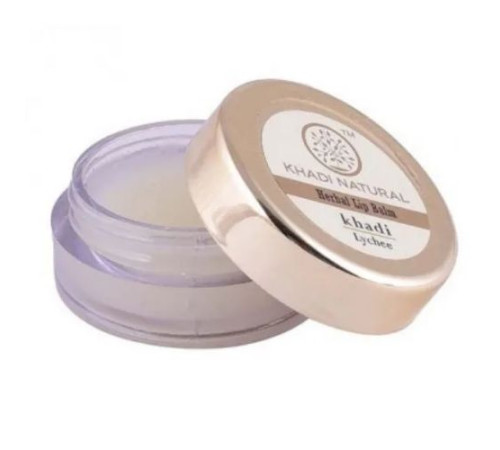 Бальзам для губ «Личи» с пчелиным воском и мёдом Кхади Натурал (Herbal Lip Balm Leechy with Beeswax & Honey Khadi Natural), 5 г.