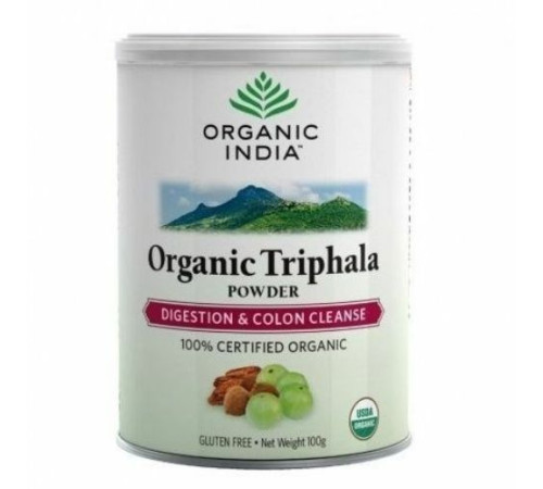 Трифала в порошке Органик Индия (Triphala Powder Organic India), 100 г.