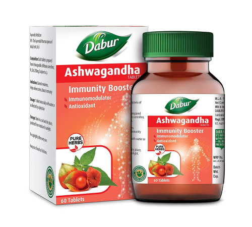 Ашвагандха Дабур (Ashwagandha Immunity Booster Dabur), 60 таб.