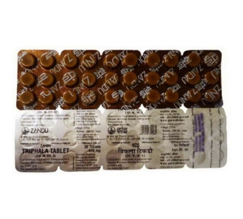 Трифала Занду (Triphala Tablet Zandu), 30 таб.
