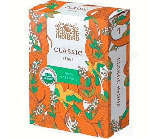 Хна натуральная Индиберд (Henna Classic Indibird), 100 г.