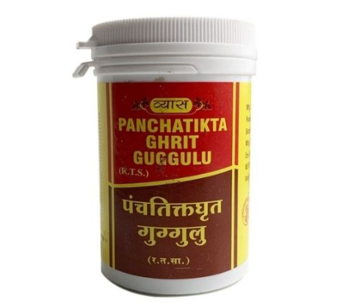 Панчатикта Грит Гуггул Вьяс (Panchatikta Ghrit Guggulu Vyas), 100 таб.