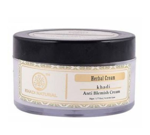 Травяной крем для лица против пигментных пятен Кхади Натурал (Herbal Anti Blemish Cream Khadi Natural), 50 г.