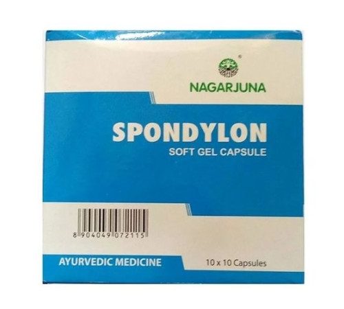 Спондилон Нагарджуна (Spondylon Softgel Capsule Nagarjuna), 100 кап.