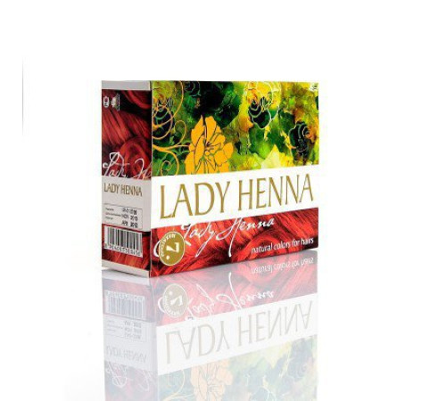 Краска для волос на основе хны Леди Хенна махагони (Lady Henna), 6 х 10 г.