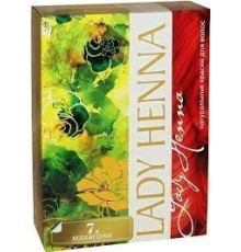 Краска для волос на основе хны Леди Хенна махагони (Lady Henna), 6 х 10 г.