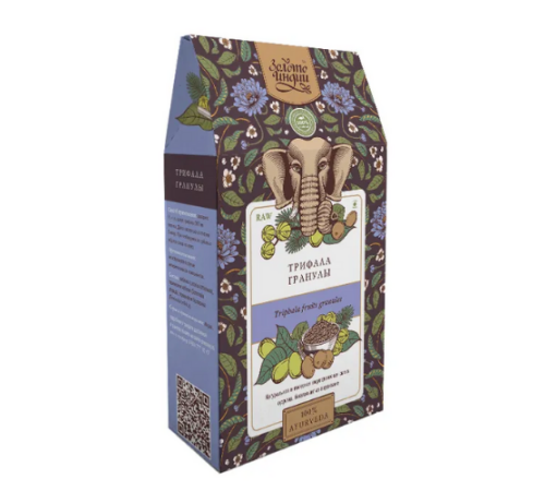 Трифала дробленая гранулы Золото Индии (Triphala granules), 100 г.