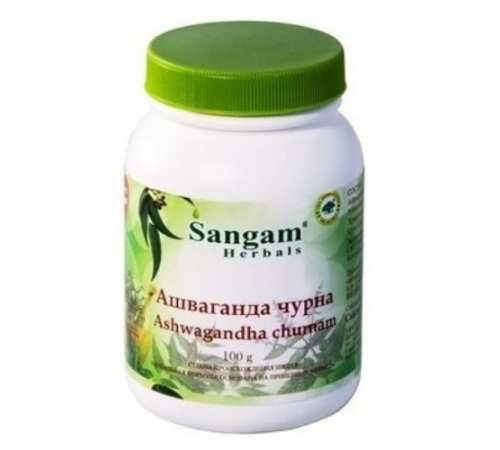 Ашваганда чурна Сангам Хербалс (Ashwagandha Churnam Sangam Herbals), 100 г.