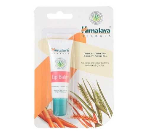Питательный бальзам для губ с маслом ростков пшеницы Хималая (Lip Balm Himalaya), 10 г.