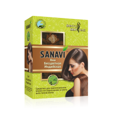 Натуральная индийская хна бесцветная Санави (Sanavi), 100 г