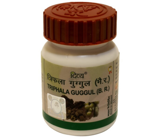 Трифала Гуггул Дивья (Triphala Guggul Divya), 80 таб.