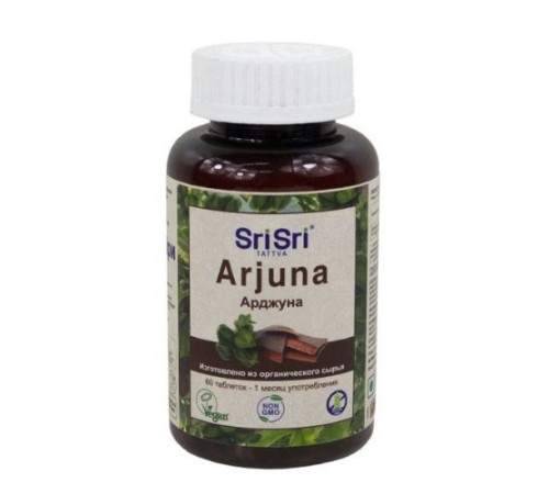 Арджуна Шри Шри Таттва (Arjuna Sri Sri Tattva), 60 таб. по 650 мг.