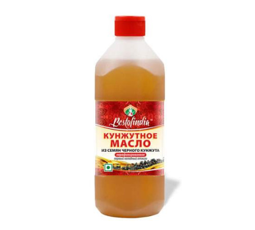 Нерафинированное кунжутное масло из семян черного кунжута Бестофиндия (Sesame Oil With Black Sesame Bestofindia), 200мл.