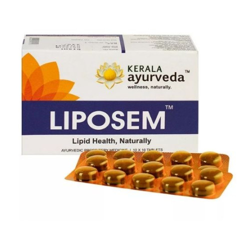 Липосем Керала Аюрведа (Liposem Tablets Kerala Ayurveda), 100 таб.