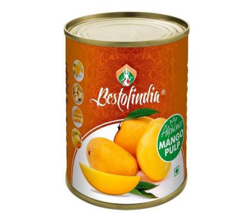 Манго Альфонсо пюре Бестофиндия (Mango Alphonso Pulp Bestofindia), 450 г.