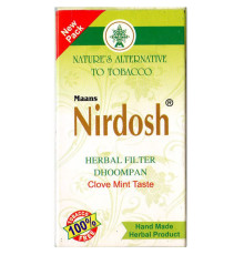 Аюрведический ингалятор с фильтром Нирдош (Maans Nirdosh Herbal Filter Dhoompan Clove Mint Taste), 10 шт.