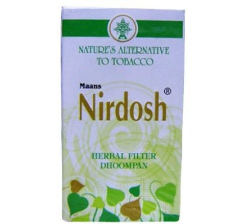 Аюрведический ингалятор с фильтром Нирдош (Maans Nirdosh Herbal Filter Dhoompan Clove Mint Taste), 10 шт.