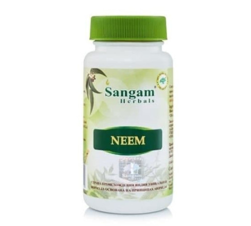 Ним Сангам Хербалс (Neem tablets Sangam Herbals), 60 таб. по 600 мг.