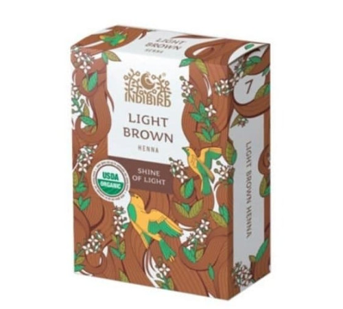 Хна Светло-Коричневая Индиберд (Light Brown Henna Indibird), 100 г. (2 саше по 50 г.)