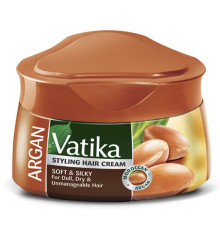 Крем для волос Дабур Ватика Арган Мягкость и гладкость (Dabur Vatika Argan Hair Cream), 140 мл.