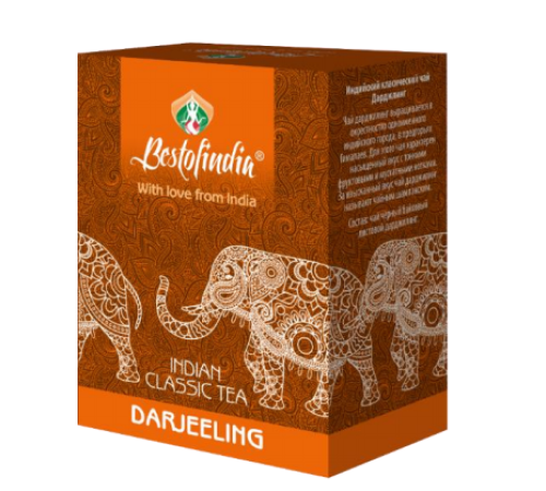 Чай черный индийский листовой Дарджилинг Бестофиндия (Darjeeling Indian Classic Tea Bestofindia), 100 г.