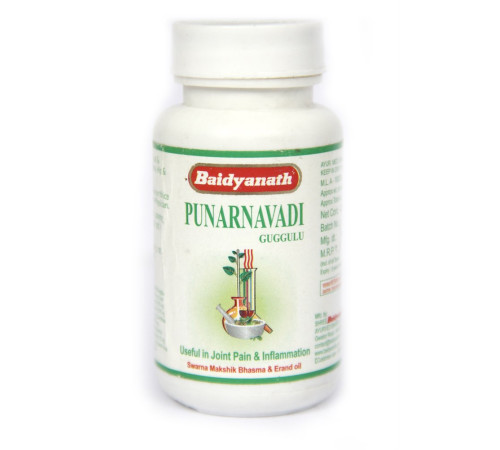 Пунарнавади гуггул Байдианат (Punarnavadi guggulu Baidyanath), 80 таб.