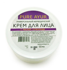 Аюрведический крем для лица с маслом Кумкумади Пьюр Аюр (Pure Ayur), 50 мл.