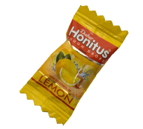 Леденцы от кашля Хонитус Лимон Дабур (Cough Drop Honitus Lemon Dabur), 10 шт.