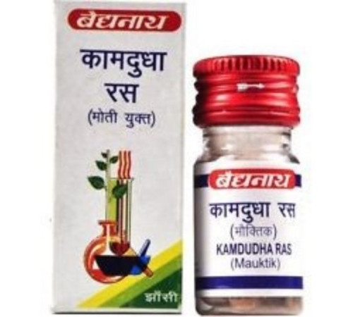 Камдудха рас с жемчугом Байдианат (Kamdudha Ras with pearl Baidyanath), 50 таб.