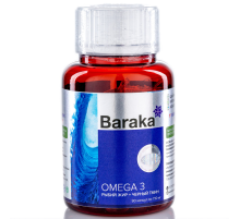 Рыбий жир с черным тмином Барака (Baraka), 90 капс.
